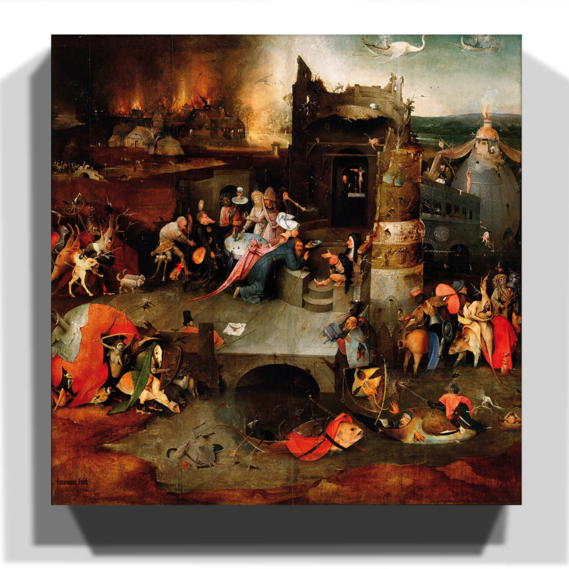 Hieronymus Bosch - Wrapped Canvas Painting, 50cm H x 50cm W