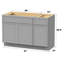 Base de meuble-lavabo simple 51 po seulement-96922989
