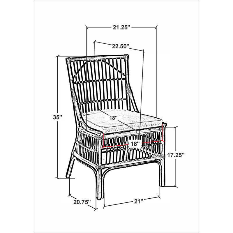 Chaise Jamestown, Bleu