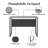 Sorina Writing Desk, Distressed Gray Oak & Black-1291027162