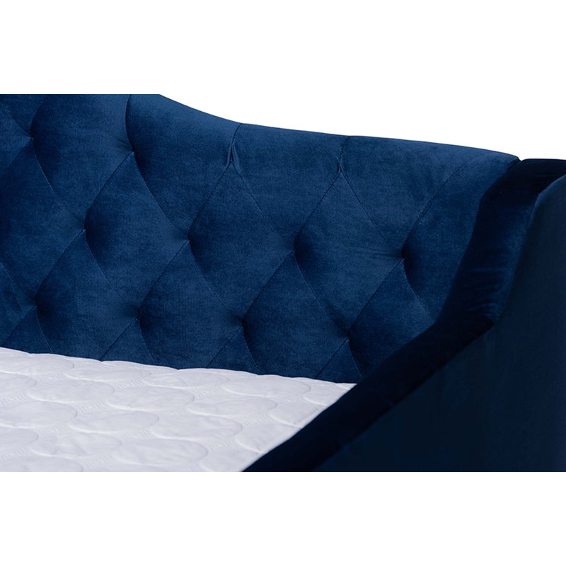 Jaclin Upholstered Daybed, Queen, Blue