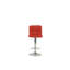 Tabouret de bar en chrome rouge