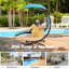 Chaise longue suspendue avec support Kaylagh-1224295183