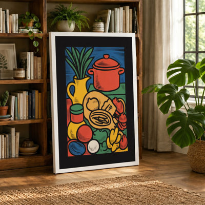 Kitchen Garden Still Life Botanical - Wrapped Canvas