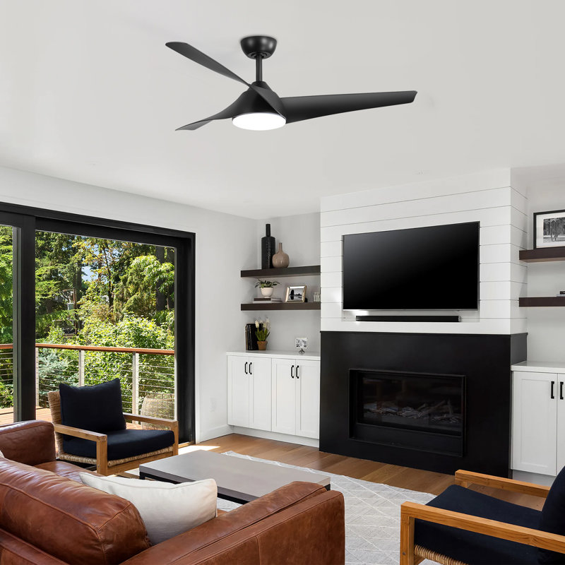 Ventilateur de plafond Evaluna 22, Noir