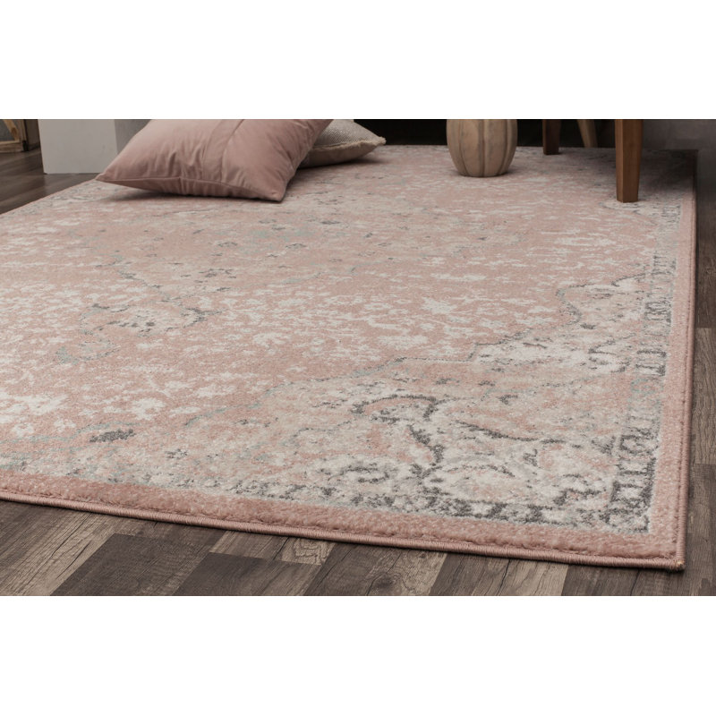 Gunson Vintage Pink Amaranth Area Rug, Rectangle 2' x 4'