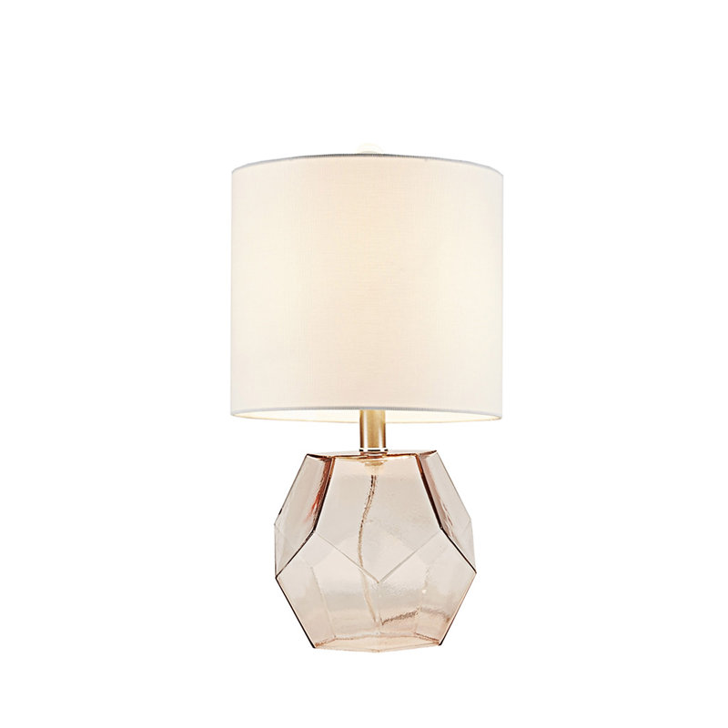 Lampe de table géométrique en verre