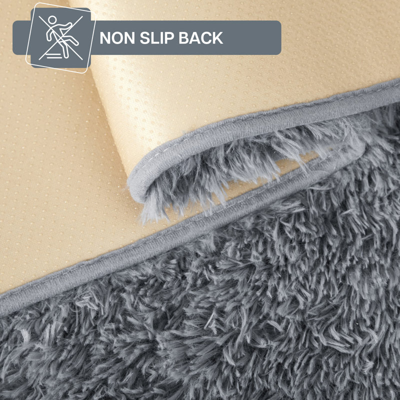Tapis à poils longs 4X6 pour salon, chambre à coucher ou dortoir