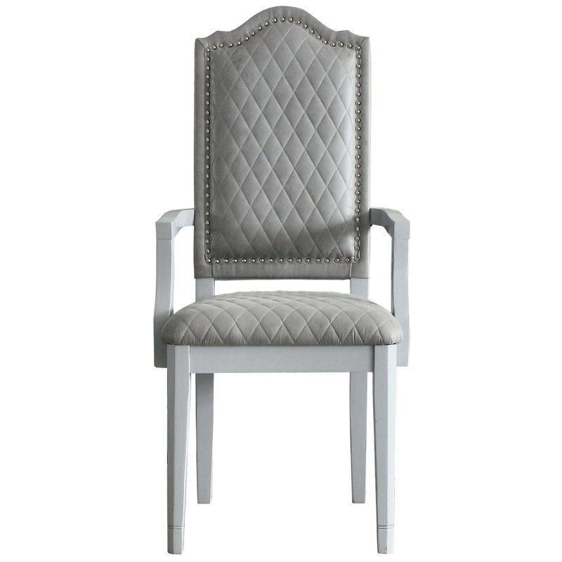 Fauteuils rembourrés gris (paire) - Style contemporain pour 2 fauteuils de style contemporain