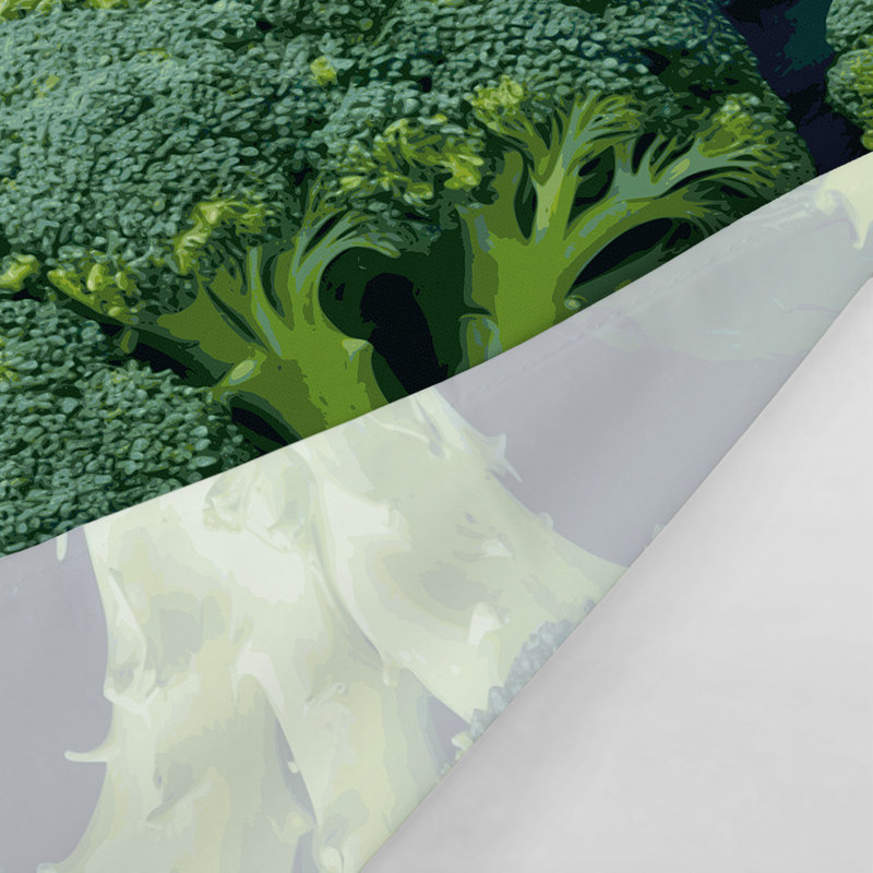 Tapisserie murale légumes broccoli, 88 po x 104 po