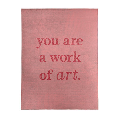 Quotes Chenille Indoor Rug