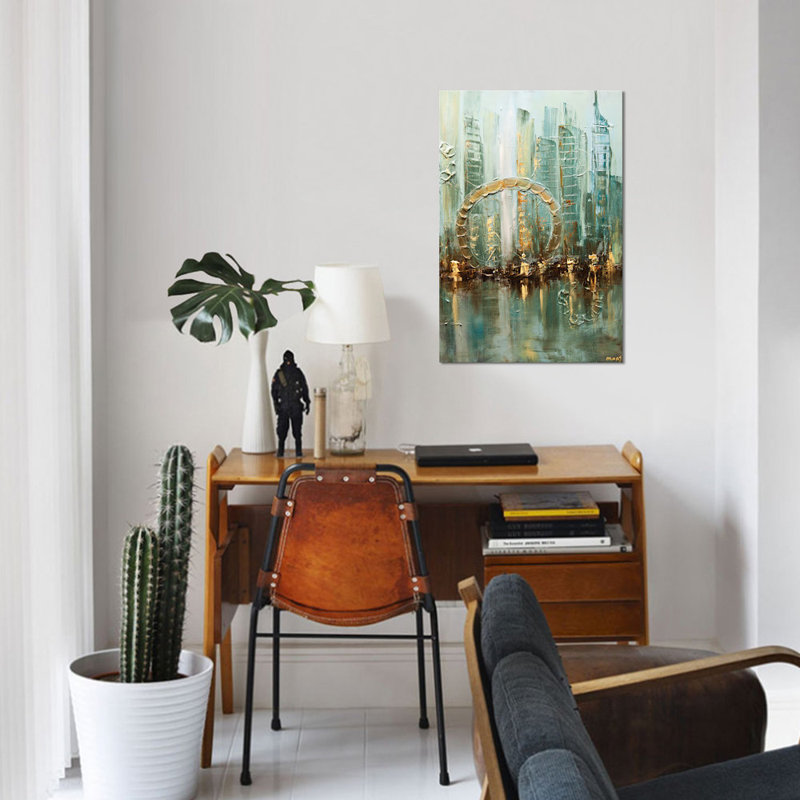 «Swiger Babylone», reproduction sur toile, H 40 po x l 26 po x P 1,5 po, Toile tendue
