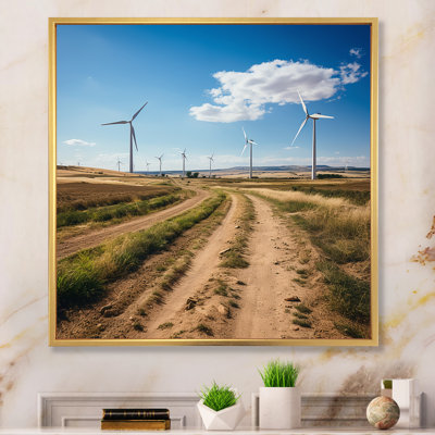 Wind Turbines In Wind Farm I, reproduction d'art sur toile