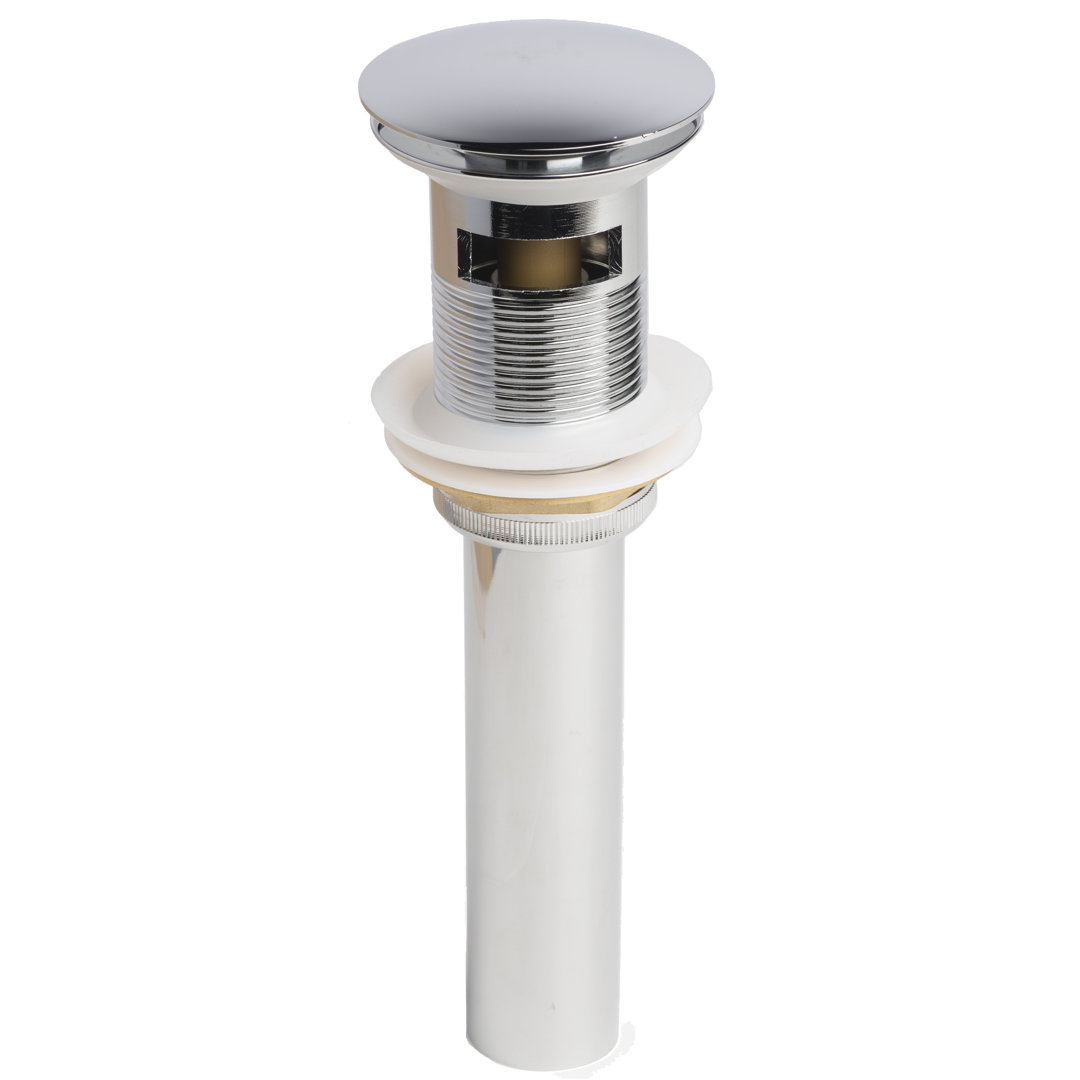 Metal Pop-Up Bathroom Sink Drain With Overflow Laguna Brass 