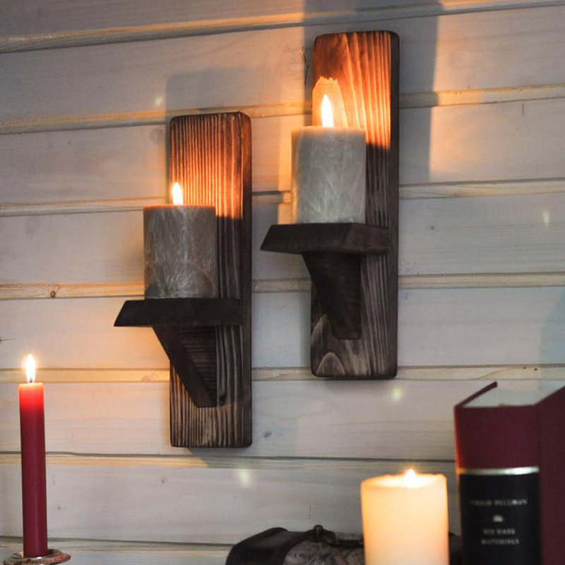 Tablette décorative en bois d'épinette 2 pièces Winnie