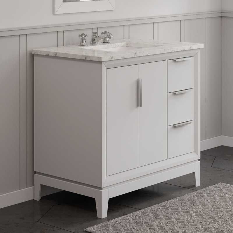 Ensemble de meuble-lavabo simple l 36 po Brooklane, Blanc