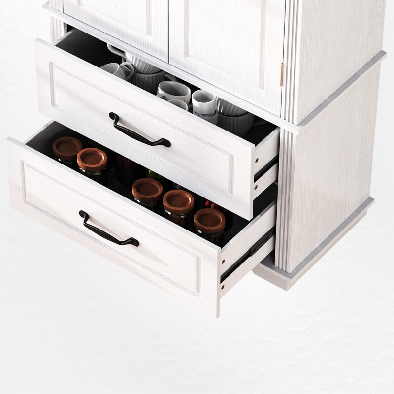 71" Kitchen Pantry, White