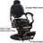 Bettyjo Vegan Leather Heavy Duty Metal Hydraulic Manual Swivel Salon Recliner-1607993157