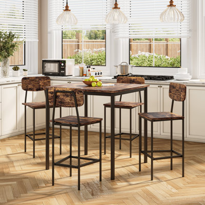 Niabi 5-Piece Dining Set , Kitchen Table Set by 17 Stories