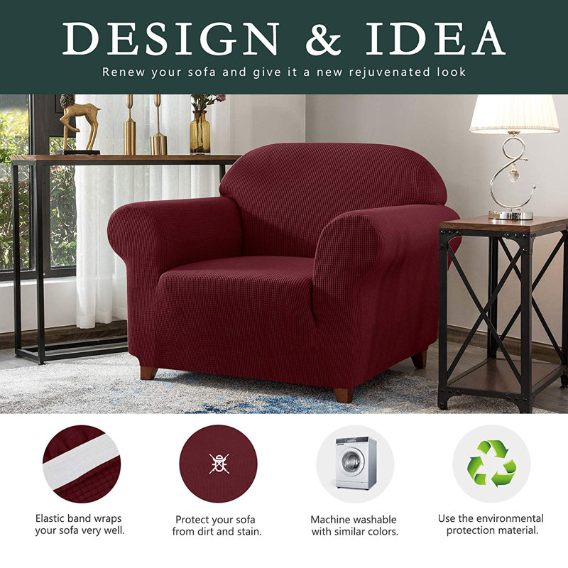 Housse pour fauteuil High Stretch, Vin rouge