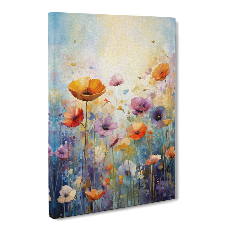 Wildflowers Abstract No.2 - Wrapped Canvas, 50cm H x 35cm W x 3cm D
