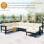 U-Shaped Multi-Person Outdoor Sofa Set, Suitable For Gardens, Backyards, And Balconies