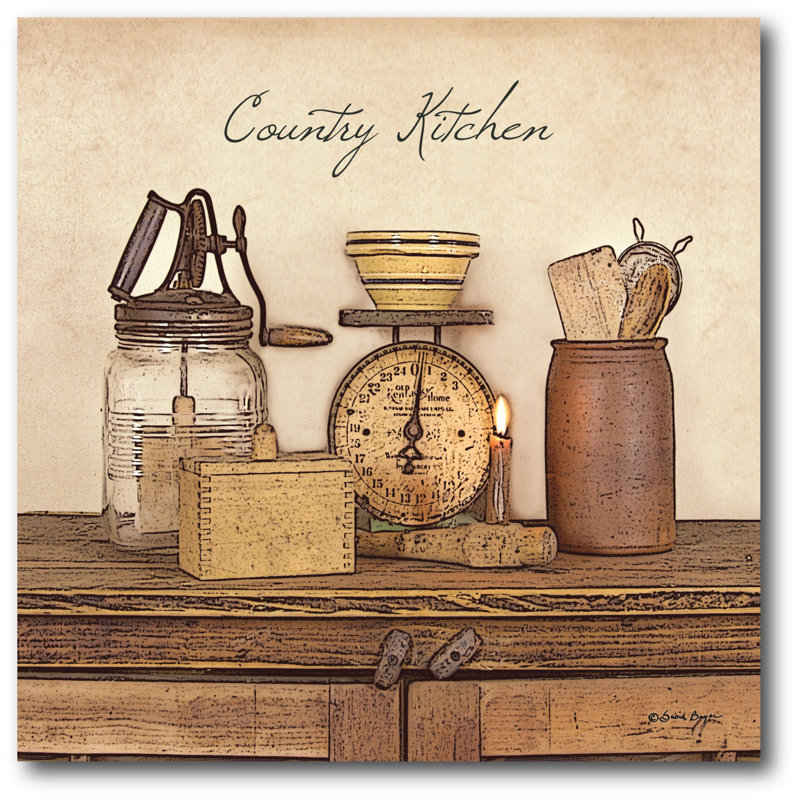 « country cuisine i », impression sur toile tendue