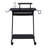 Hampsen Gaming Desk With Casters, Black