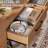 63" W Farmhouse Style Wooden Rectangular Console Table, Behind The Couch Sofa Table Entryway Table-1609581561