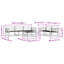  Outdoor Sofa Set 6 pcs Garden Furniture Patio Collection Backyard