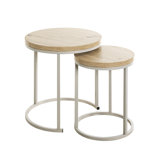 Acacius Side Table with Storage