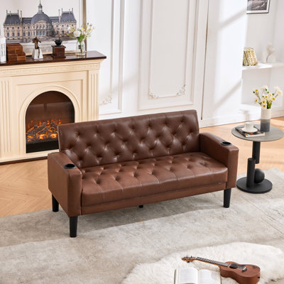 62” Wide Tufted Loveseat With Usb Charging Ports