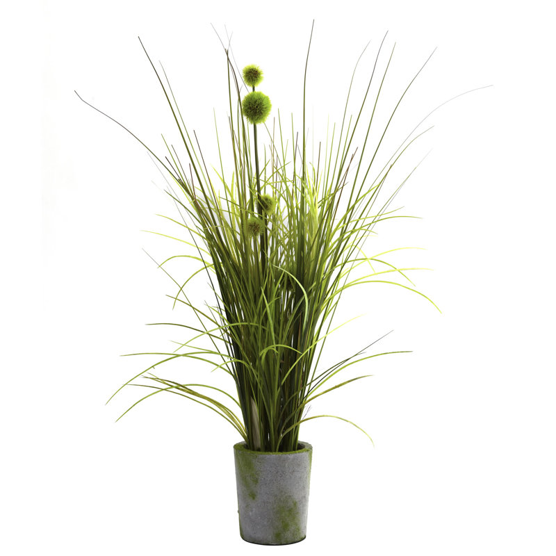Herbe artificielle 21 po en pot
