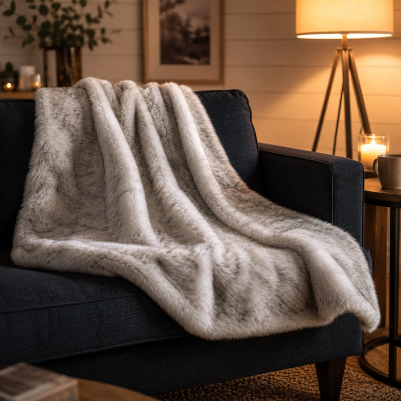 Throw Blanket, Gray