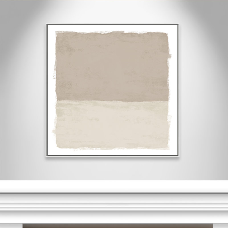 «Silent Sands I» par Natalie Carpentieri, H 41,5 po x l 41,5 po, Blanc
