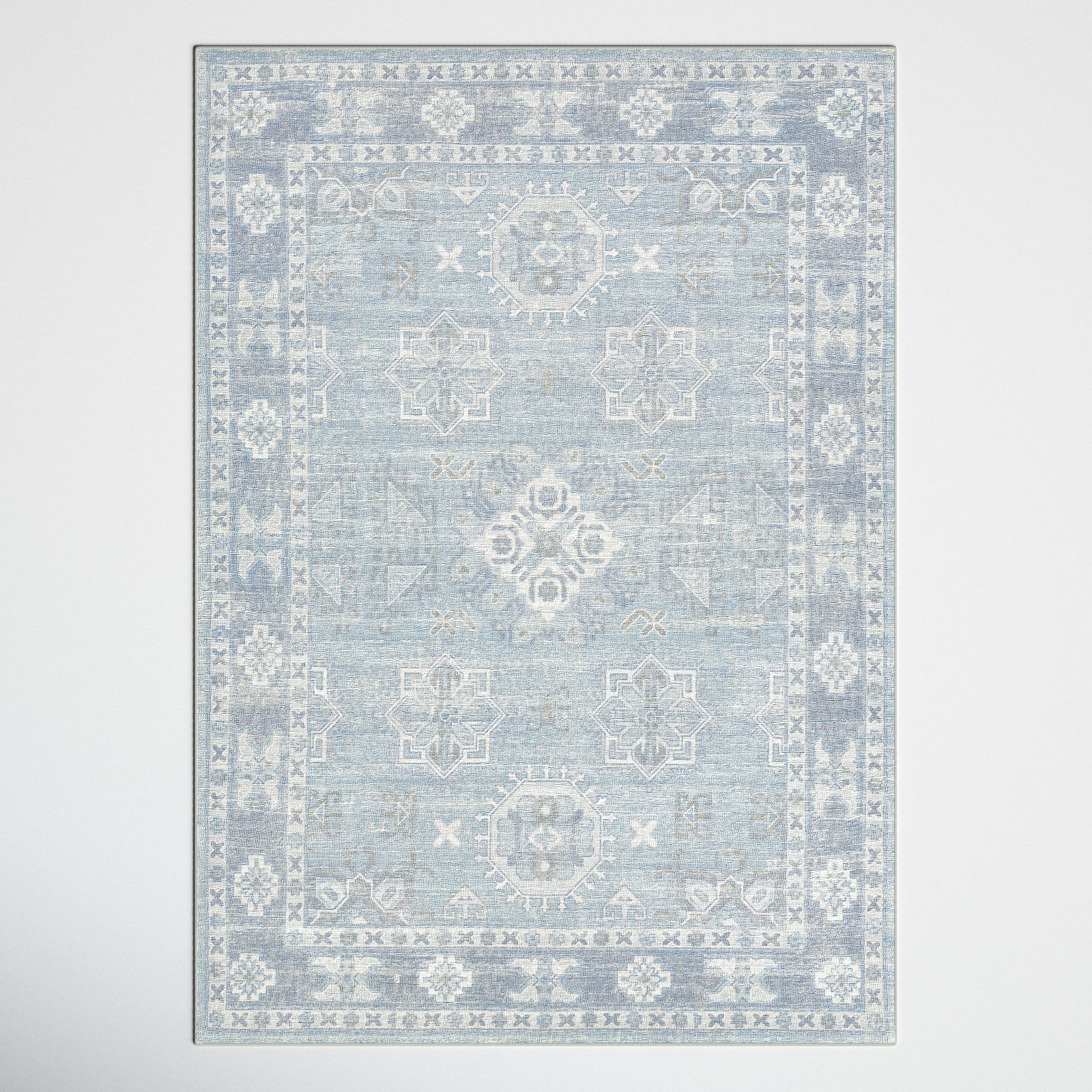 Tufted Rugs - White Dust From Backing