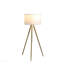 Lampe trépied moderne de 64 à 47 po de hauteur réglable en laiton / or brillant pour salon, lampe sur pied pour chambre à coucher