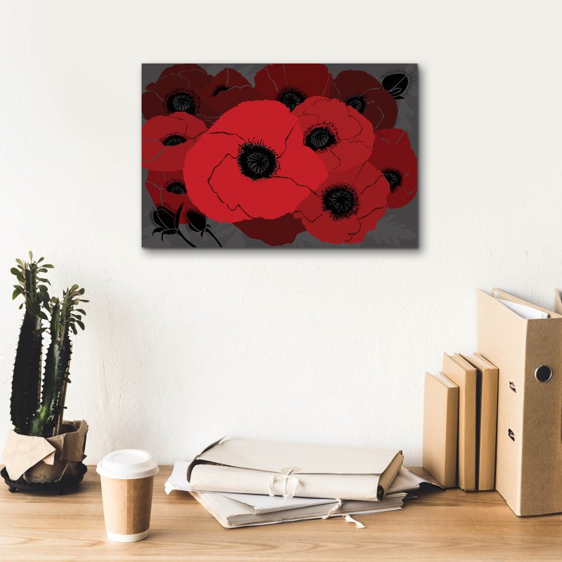 Winston Porter 'Beauts Rouges 1' by Art Licencing Studio Canvas Wall Art, 26" x 18", H 12 po x l 18 po