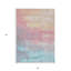 Tapis d'extérieur lavable abstrait saumon et beige 3 pi x 5 pi