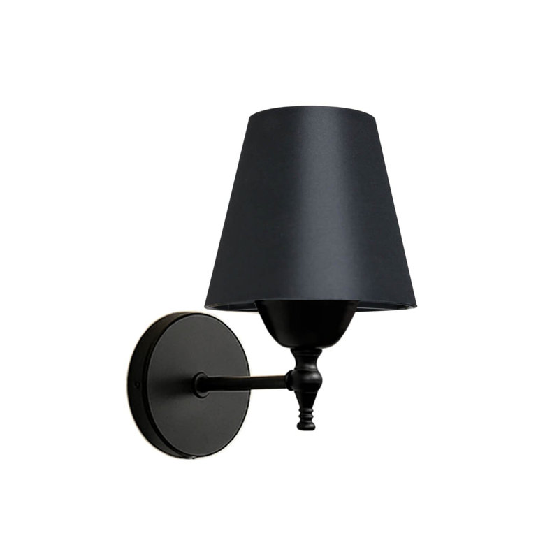 Modern Black Wall Lamp, Metal Body, 8.3 x 8.3 x 8.3 inches | E27 Socket, Max 40 Watts, Stylish Design | Perfect for Living Room, Bedroom, & Hallway | IP20 Rated, Durable & Elegant Lighting Solution