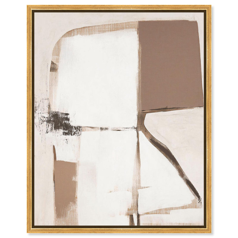 «State of Being I Brown Decor» par Art Remedy, H 30 po x l 36 po, Structure noire