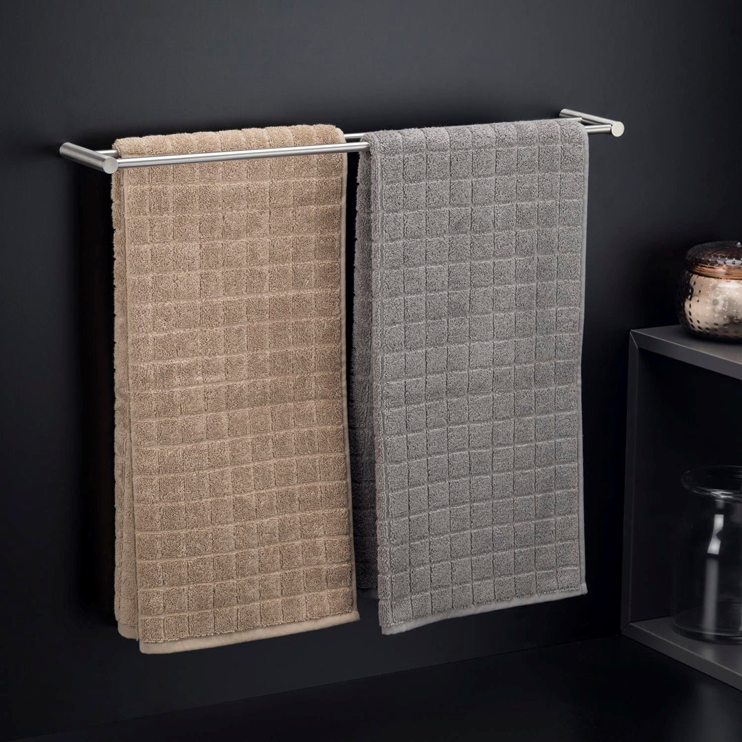 Double 50cm Wall Mounted Towel Rail