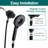 Topcraft 6-Inch Wall-Mounted High-Pressure Handheld Rain Showerhead