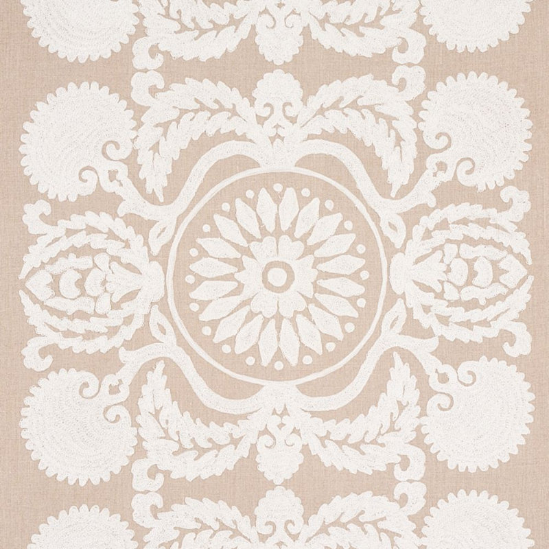 Tissu de broderie Castanet, Naturel
