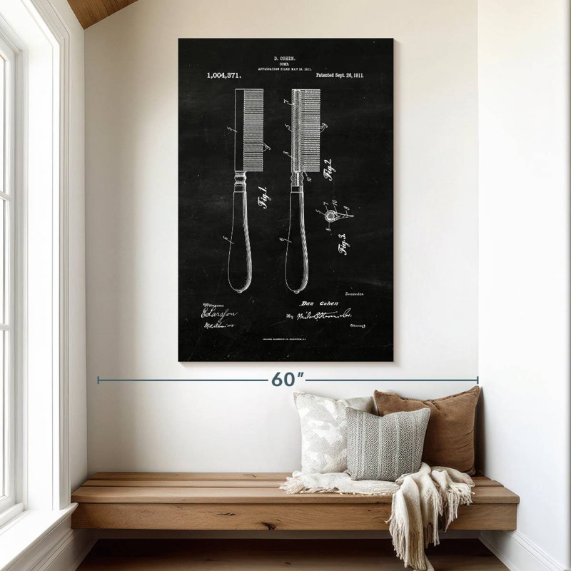 Comb BW Kynaat, 51" H x 34" W