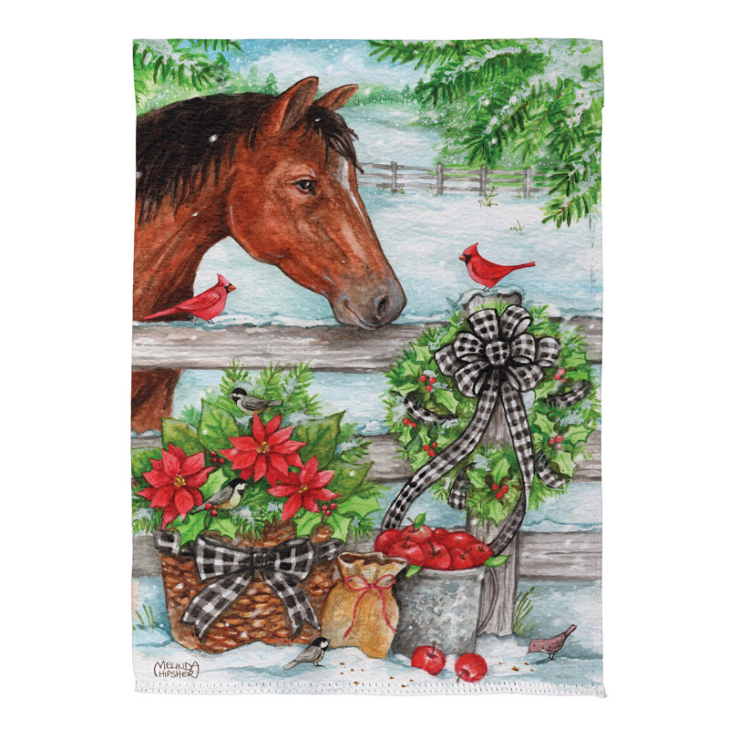 Drapeau de maison cheval et cardinal en suède