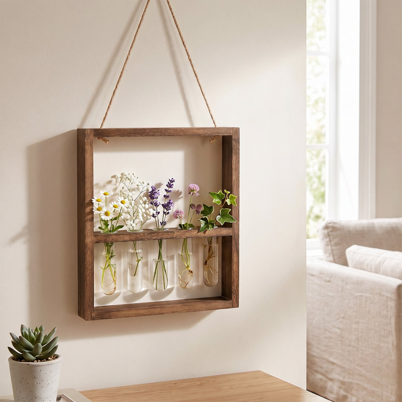 Wall Vase, Walnut