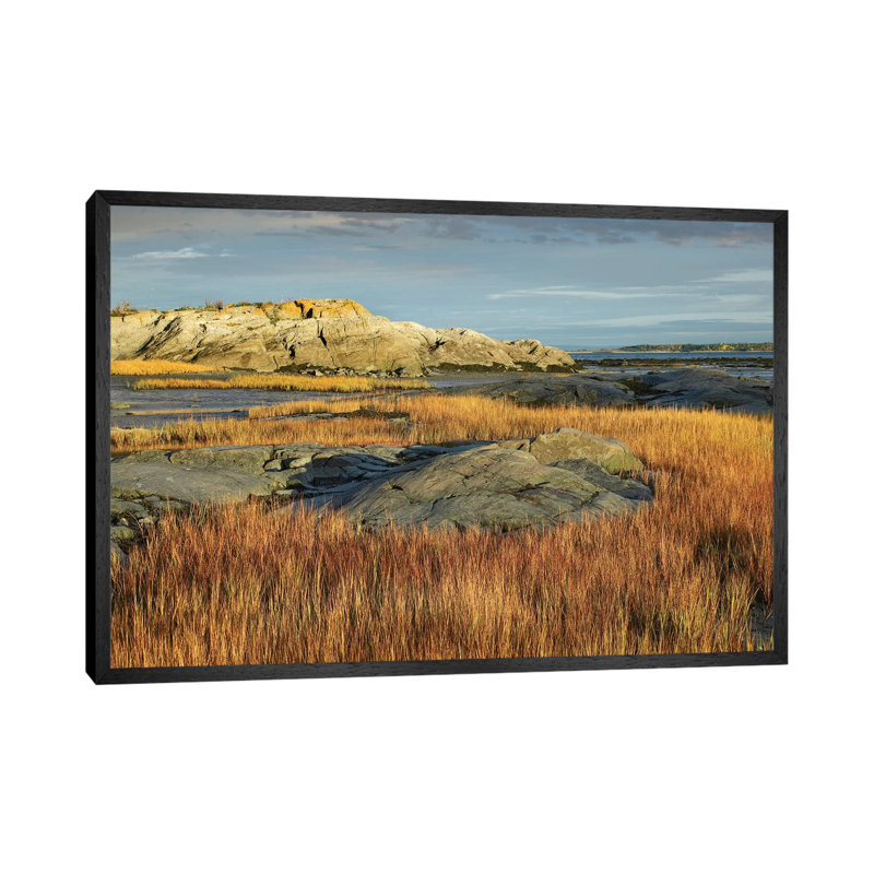 Tidal Marsh, Riviere-Trois-Pistoles, Quebec, Canada by Tim Fitzharris - Floater Frame Gallery-Wrapped Canvas Giclée on Canvas