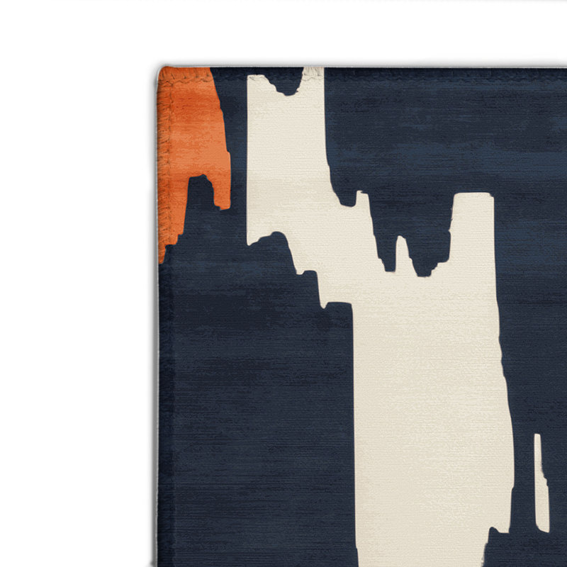 Tapis intérieur et extérieur beige Watercolor, Rectangulaire 2 pi x 3 pi