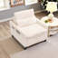 Canapé d'appoint moelleux en velours côtelé avec coussin amovible pour les petits espaces-698908885